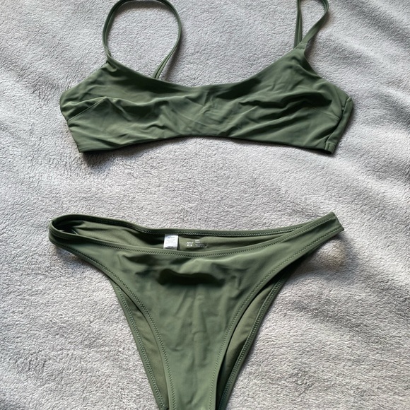 Aerie olive green bikini set - Picture 5 of 11